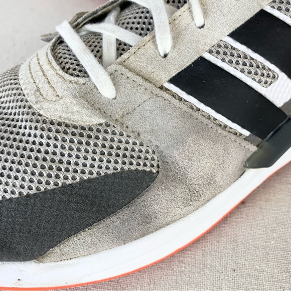 Adidas~Men’s Run‎ 90s Grey/Solar Red Athletic/Running Shoes~Sz 14 - Picture 14 of 15